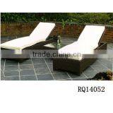 Garden and Beach Sunbeds PE Rattan With Cushion thumbnail-1