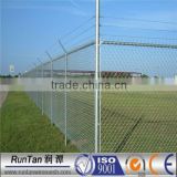 Anping high quality galvanized and pvc coated chain link fence top barbed wire