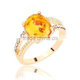 Less Than 1 Dollar Imitation Amber Jewelry Rhinestone Gemstone Finger Ring thumbnail-3