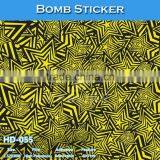 HD-057 High Quality Fashion Waterproof Bomb Sticker Film Car Vinyl Wrap thumbnail-5