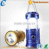 Waterproof 6LED 1W Emergency Lamp Rechargeable Solar Battery Portable Camping Lantern