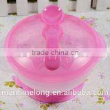 Sucker Bowl Skid Baby Special Suction Wall Bowl Binaural Bowl With Cover and Spoon 3 Colors Optional thumbnail-4