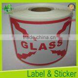 Glass Removable Packing Label Roll Manufacture in China