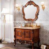 Modern free standing solid wood bathroom vanity with ceramic wash basinClassic Bathroom vanity