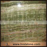 Natural Stone Green Straight Line Bamboo Onyx Slab