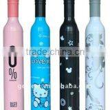 Fancy 3 Folding Hand Open Wine Bottle Umbrella