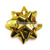 Medium 70mm Gold Metallic Stick on Bow