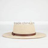 2016 Fashion Custom Summer Belt Band Womens Paper Straw Panama Hat                        
                                                Quality Choice