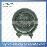 Custom Univercity 3D Embossed Pewter Alloy Old Color Metal Plate