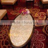 Wholesale Beauty High Quality Pure White Mother of Pearl With Square Seamless for Tabletop