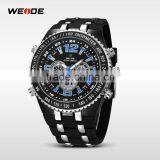 WEIDE New Black 3-window Display Multi-functional Mens Analog-digital Sport Watches Brand Watch Men Big Dial Waterproof WH1107 thumbnail-2