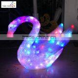 Beautiful swan shaped holiday time decoration light jewish holiday decorationsmake my product in china