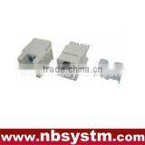 UTP Cat.6 Keystone Jack 180 Degree, Dual IDC Type