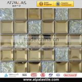 AME3033 Luxury decorative wall metal glass mosaic
