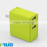 Universal Multiple USB ports wall charger for tablet pc, iphone, ipad, and samsung galaxy with CE FCC