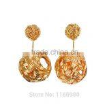 Cool Earrings Piercing Charms Fashion Women Double Sides Pearl Earring Two Ball Stud thumbnail-6