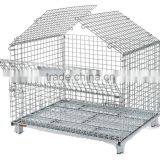 RH-C-U03 Steel Stacking Wire Container With Top Cap, Mesh Container thumbnail-2