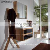 Solid Wood Bathroom Vanity Cabinets With Shaving Cabinet and Towl Rail thumbnail-6