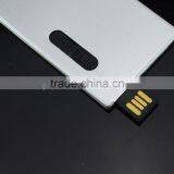 Super Slim Aluminum Material USB Flash Drive Push Button,Grade A Chips Credit Card Business USB Memory Stick Custom Painting thumbnail-2