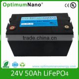 Over 2000 times lifecycle 24v 50ah lithium ion battery for wheelchair
