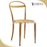Hotel Furniture Dining Room Restaurant Chair Steel Frame Bended Plywood Wood Design Dining Chair thumbnail-4