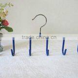 Non Slip PVC Coated 5 Hooks Hanger for Belt, Metal Accessories Organizer thumbnail-5