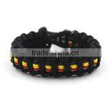 Fashion National Paracord Bracelet With Metal Closure thumbnail-3