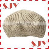 Women Knitted Baggy Beanie Crochet Ski white berets hat