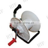 white fence reel used in poly wire tape rope