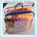 Floral Printed Satin Fabric China Flannel Bedding Set thumbnail-1