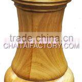 Traditional Chess Wood Chessmen Castle Coin Bank Gift