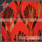 Bronzing Short Pile Plush Polyester Fabric,red Shiny Fabric