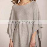 15JW0232 Women 100%linen Summer Cool Pullover Poncho Wrap