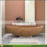 Wooden Yellow Sandstone Bathtub