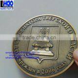 2016 Custom ANTIQUE Plating Cooper 2D 3D Metal Coin Medal Zinc Alloy Tokens thumbnail-1