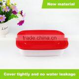 Custom Disposable Pasta Bowl With Red Lid Plastic Microwave Safe Food Containers thumbnail-2