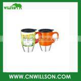 New Item 430ml Ceramic Coffee Mug With Handle and Lid thumbnail-1