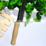 wood handle pet flea comb