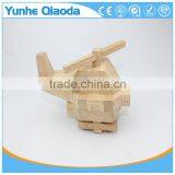 Helicopter Woodcraft Kit Assemble Paint DIY 3D Puzzle Toys for Kids Adults the Best Birthday Gift