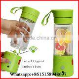 3 Colors USB Electric Fruit Juicer Handheld Smoothie Maker Blender Rechargeable Mini Portable Juice Cup Water Bottle 380ml thumbnail-1