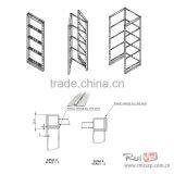 5-tire Solid Black Metal Beer Glass Rack thumbnail-4