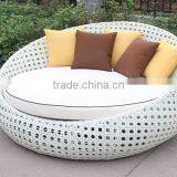 Modern Sofa Sunbed Rattan Round Bed Used Patio Furniture thumbnail-3
