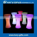 Home Furniture Round Shape Pe Plastic Led Poker Dining Table Designs Set thumbnail-5