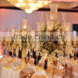 Gold Candelabra/wedding Gold Candelabra/Wedding Table Gold Candelabra thumbnail-3