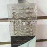 S Shower Curtain Hooks Rings,Polished Chrome Metal Bathroom Shower Curtain Hooks, S GOLDEN/CHROME/BRONZE thumbnail-4