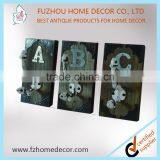 Antique Hanging Metal Hooks With Wooden Frame for Wall Decoration thumbnail-1