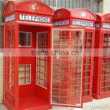 OEM Outdoor London Steel Red Telephone Booth thumbnail-2