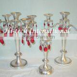 Candelabra For Home Decorations,Candelabra With Hanging Crystals,Wedding Candelabra thumbnail-1