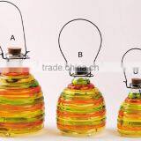 Висящий и окрашенный стеклянный ловитель пчел / вредителей / насекомых thumbnail-2