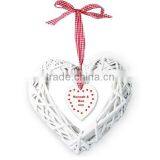 Hanging Wicker Heart Shape Wreath for Decoration thumbnail-2